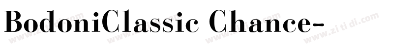 BodoniClassic Chance字体转换
